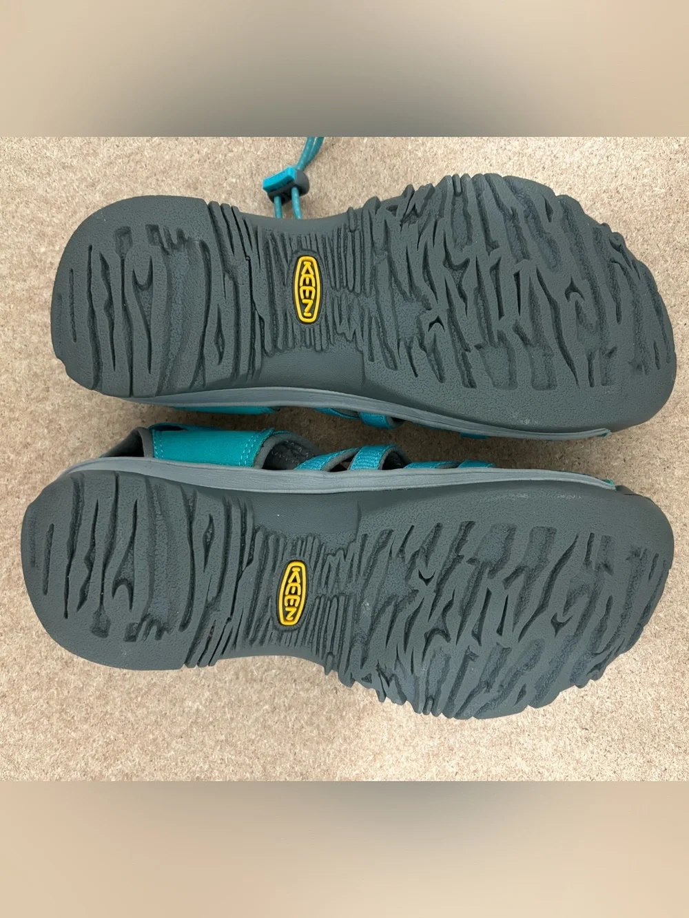 KEEN Whisper Waterproof Hiking Sandals Women’s Size 6 Teal Gray Closed Toe